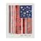 Stupell Industries Land That I Love Phrase Macrame American Flag Canvas Wall Art